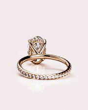 Conflict-Free Oval Moissanite Proposal Ring